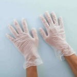 Powder Free Disposable Vinyl Gloves Pk100 - Small