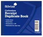 Silvine Carbonless Duplicate Receipt Book