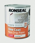 Ronseal Stays White OC  Trim Paint- White Gloss 750ml