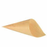 50 Fingerfood - Cone Cup  Wood  ''Pure'' 11x21cm