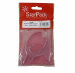 Star Pack PLATE STAND PLASTIC 75mm 150mm CLEAR(72436)