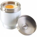 KitchenCraft Porcelain Egg Coddler With Stailess Steel Top