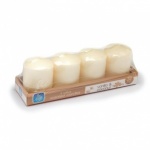 151 SET OF 4 VOTIVE CANDLES  VANILLA AND COCONUT