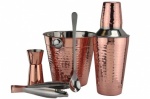 Apollo 5-Piece Stainless Steel and Copper Cocktail Set