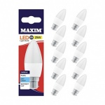 Maxim Day Light 3w = 25w  BC GLS Candle LED Bulb C35 10Pack