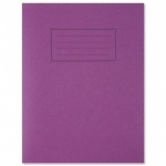 Silvine A5 Exercise Book 40 LVS Purple (EX100) - Lined with margin