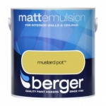 Berger Matt Emulsion Mustard Pot 2.5 Ltr
