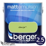 Berger Matt Emulsion Olive Jar 2.5 Ltr