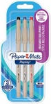 Paper Mate Replay Erasable Ball Pen Medium Tip 1.0mm - Assorted Colours - Pack of 3