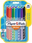 Paper Mate InkJoy 100 CAP Wrap Ballpoint Pens, Medium Point, Assorted Colours - Pack of 18