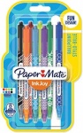 PaperMate InkJoy 100 RT Wrap Ballpoint Pens, Retractable Medium Point - Assorted Colours - Pack of 8