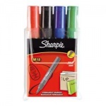 Sharpie M15 Bullet Permanent Marker  Assorted - Pack of 4
