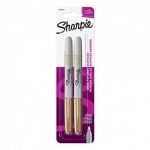 Sharpie Metallic Fine Point Permanent Markers - Gold - Pack of 2