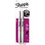 Sharpie Fine Point Metallic Permanent Markers - Silver - Pack of 2   XXXX