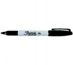 Sharpie W10 Permanent Marker Chisel Tip Black - Pack of 12