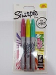 Sharpie Fine Permanent Marker - Colour Burst - Pack of 3