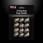 12 Suction Hooks 3.7cm APX
