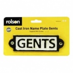 Rolson Tools Ltd GENTS Cast Iron Sign 83511