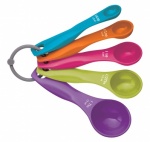 CW Measuring Spoon Set 5pc Plastic-Assorted Colours