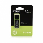 TDK TF10 USB 2.0 Flash Drive - Black 32GB