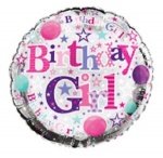 Simon Elvin Happy Birthday - Girl Foil Balloons
