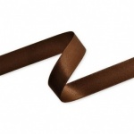 Double Face Satin Ribbon 25mm Brown-  5m