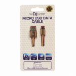 FX Braided USB Data Cable for Mirco USB Gold