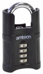 (Am-Tech) 50mm 4 DIGIT COMBINATION  PADLOCK T1147