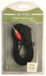 Pifco 3.5mm Jack to 2RCA Plugs 2m (AVS1014)