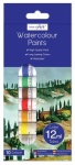 Water Colour Paints 10 x 12 ml tubes