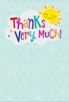 Simon Elvin Greeting Card Thank you very much - pk 6