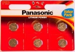Panasonic CR2016 B6 Lithium Battery 3v Pk6