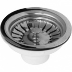 1 1/2'' SS BASKET STRAINER WASTE  WITH OVERFLOW