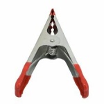 4'' clip red colour with rubber grips