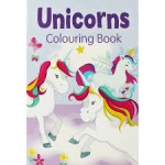Unicorns colouring book (Purple)