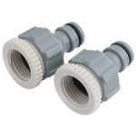 Draper Twin Pack of Tap Connectors (1/2'' and 3/4'') 25907