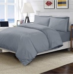 Fitted sheet diamond double grey