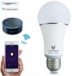 VT-5011 9W A60 BULB COMPATIBLE WITH AMAZON ALEXA AND GOOGLE HOME RGB+3000K B22