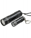 Aluminium 9 LED Flashlight Torch with Free Keyring Torch