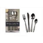 Stainless Steel 16pcs Cutlery Set Stylish Knives Forks Spoons Teaspoons Gift SET (AM6414)
