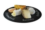 Apollo Slate and Glass Lazy Susan Turn Table Dining Table Centrepiece Plate