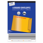 6 Board Envelopes 175 x 250mm