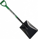 Digging shovel with plastic coated handle