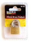 Blackspur 25mm Brass P/Lock