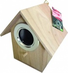 Traditional Natural Wood Bird Nesting Box Wooden Hanging (BB-BH320)
