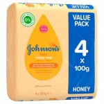 Johnsons Baby Soap Honey 4x100gm