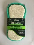 Minky Microfibre Cloth Anti-bacterial Dual Sided Easy Cleaning Pad Sponge Scourer