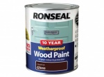 Ronseal 10 Year Weatherproof Wood Paint Chestnut Gloss 750ml No Primer Needed