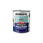 Ronseal 10 Year Weatherproof Wood Paint 750ml MIDNIGHT BLUE Satin Gloss 2in1 No Primer Needed