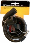 Blackspur Self Coiling Viny Covered 6' Hd Cable Bicycle Lock